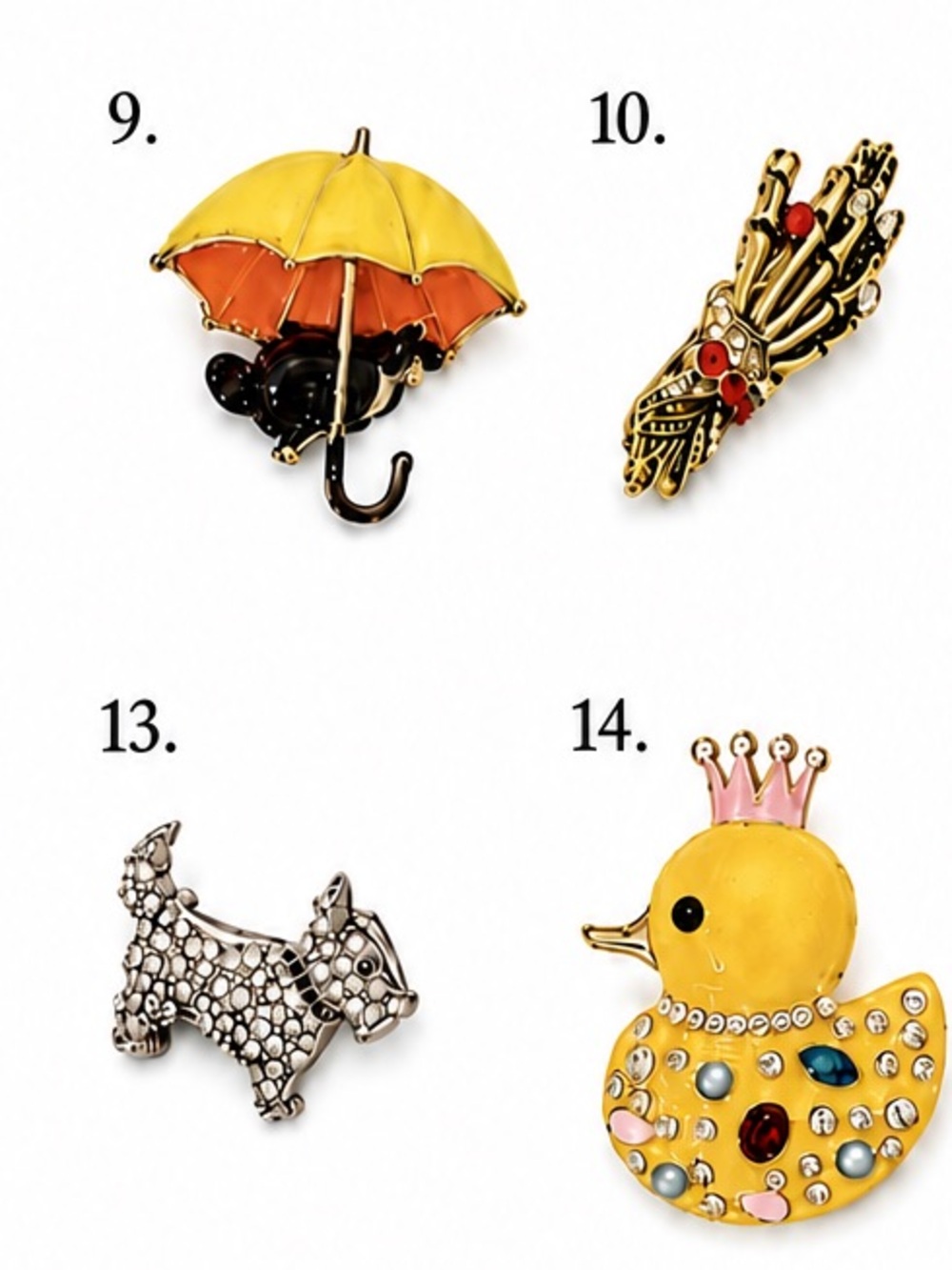 BUY NOW: Brooches Collection - Assorted Colorful Animal Brooches - Picture 5 of 6